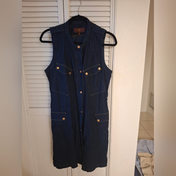 7 For All Mankind Dresses & Skirts - 7 For All Mankind Dark Blue Denim dress